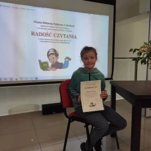 Wielkie brawa dla Gabrysi!- RADOŚĆ CZYTANIA